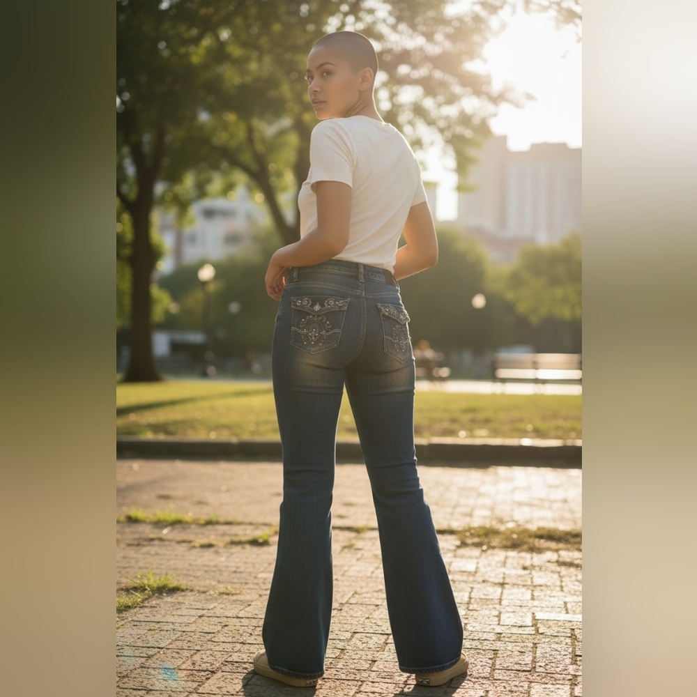 URBAN WEEKEND  Blue Embellished Women's Jeans
